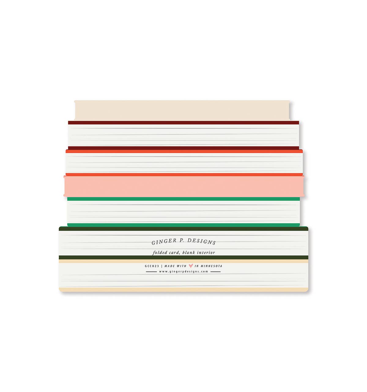 Holiday Books die-cut Greeting Card