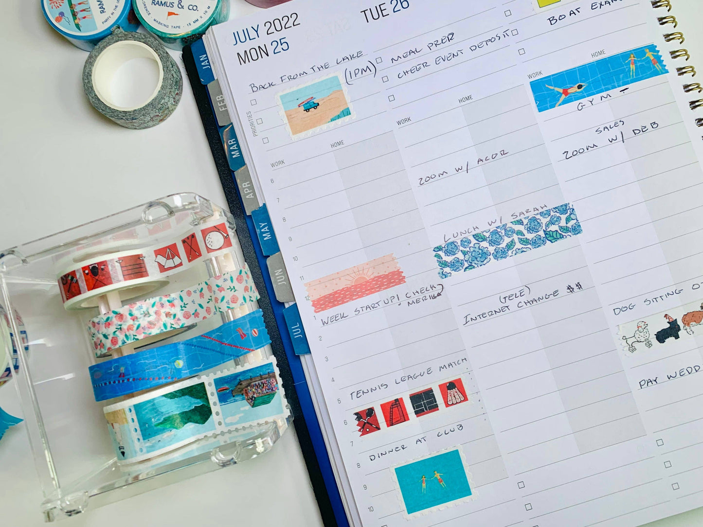 Lobster Grid Washi Tape