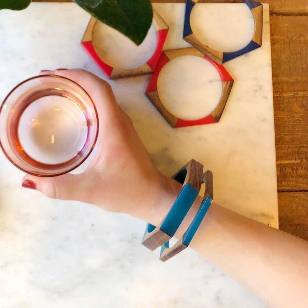 Navy - 1/4” Barrel Bracelets