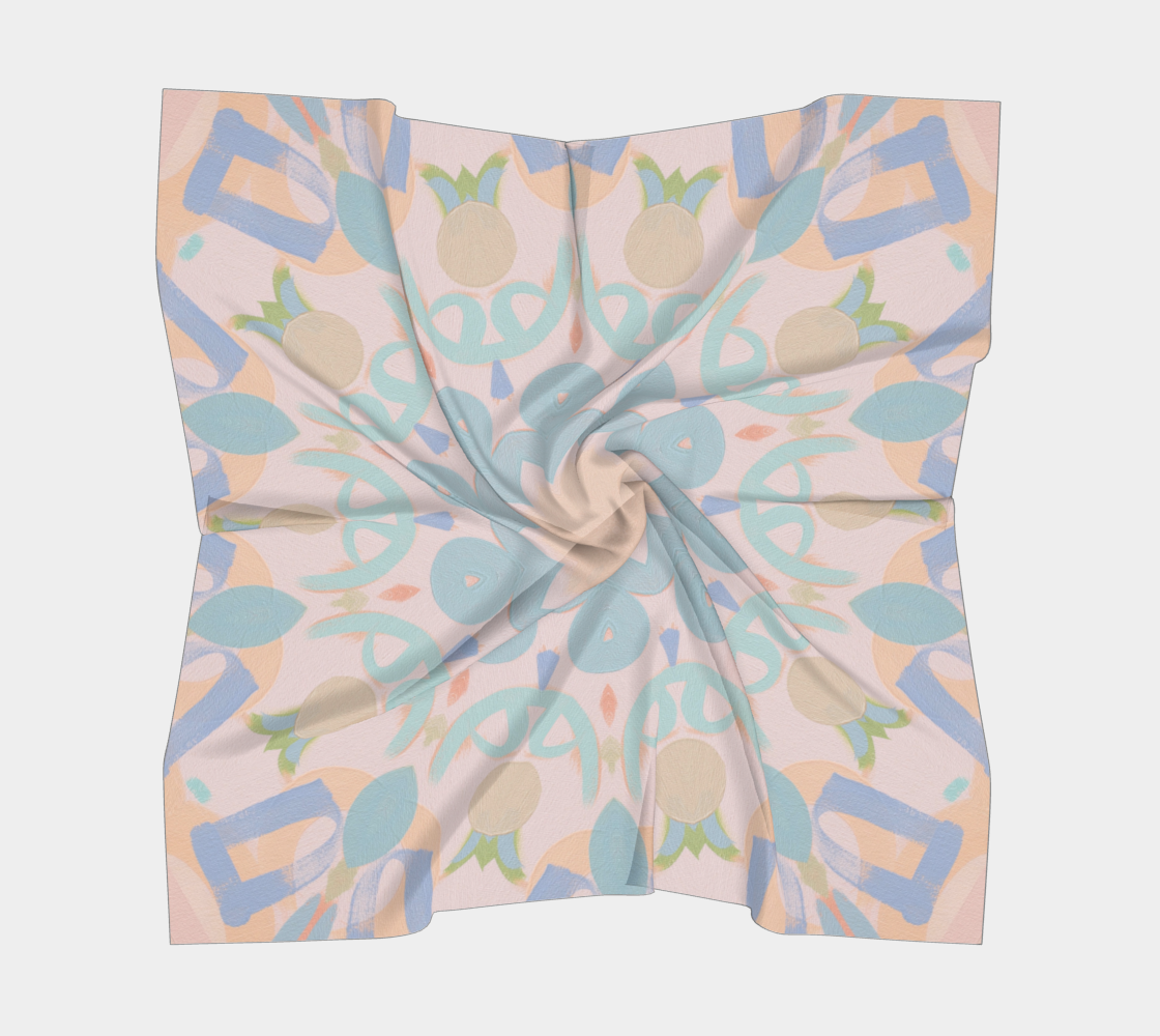 Samantha Jezek Art x B. Hartzell - Kaleidoscope Silk Scarf - PRE-ORDER - SHIPS IN NOVEMBER