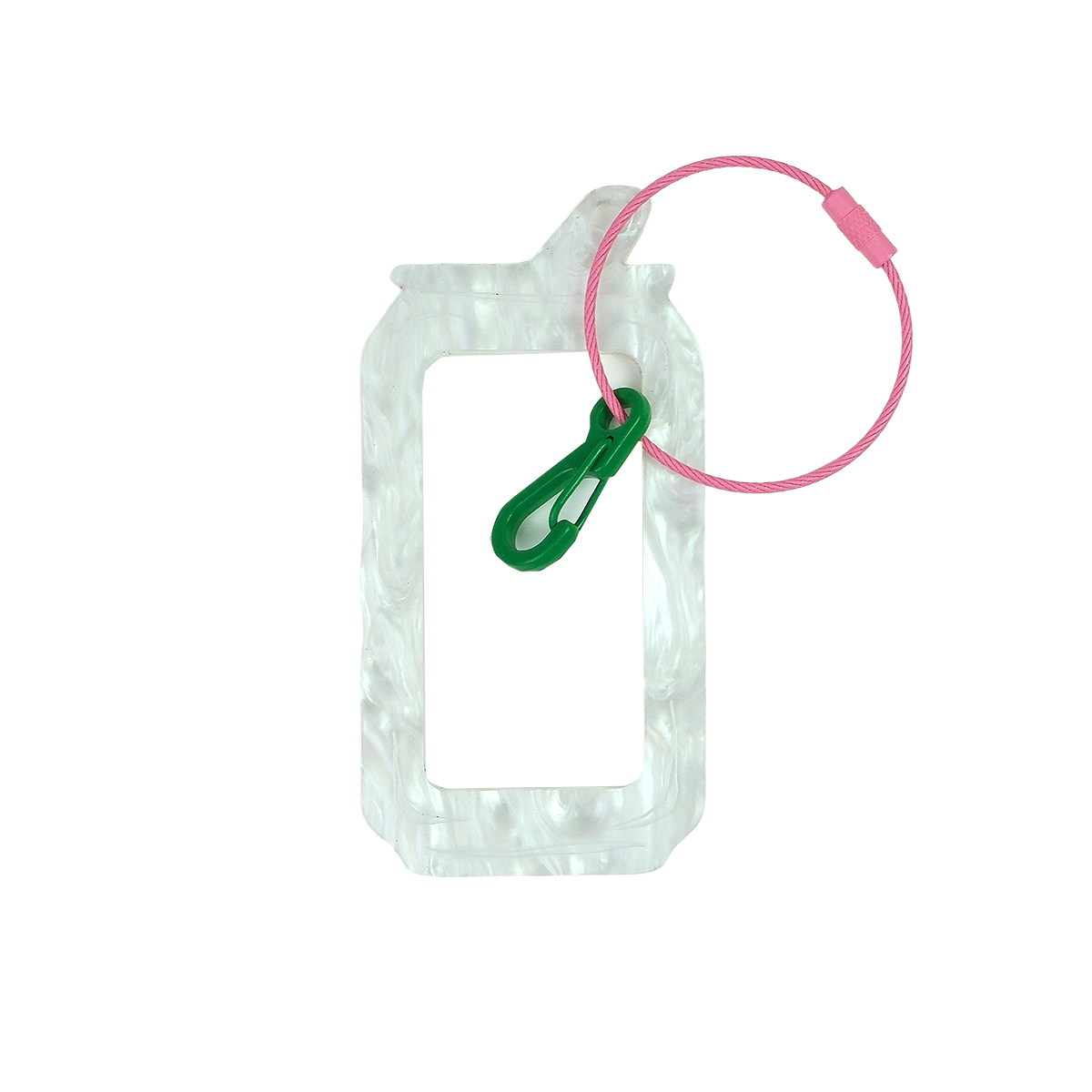 Bag Tag: Soda Pop Can: Pearl White