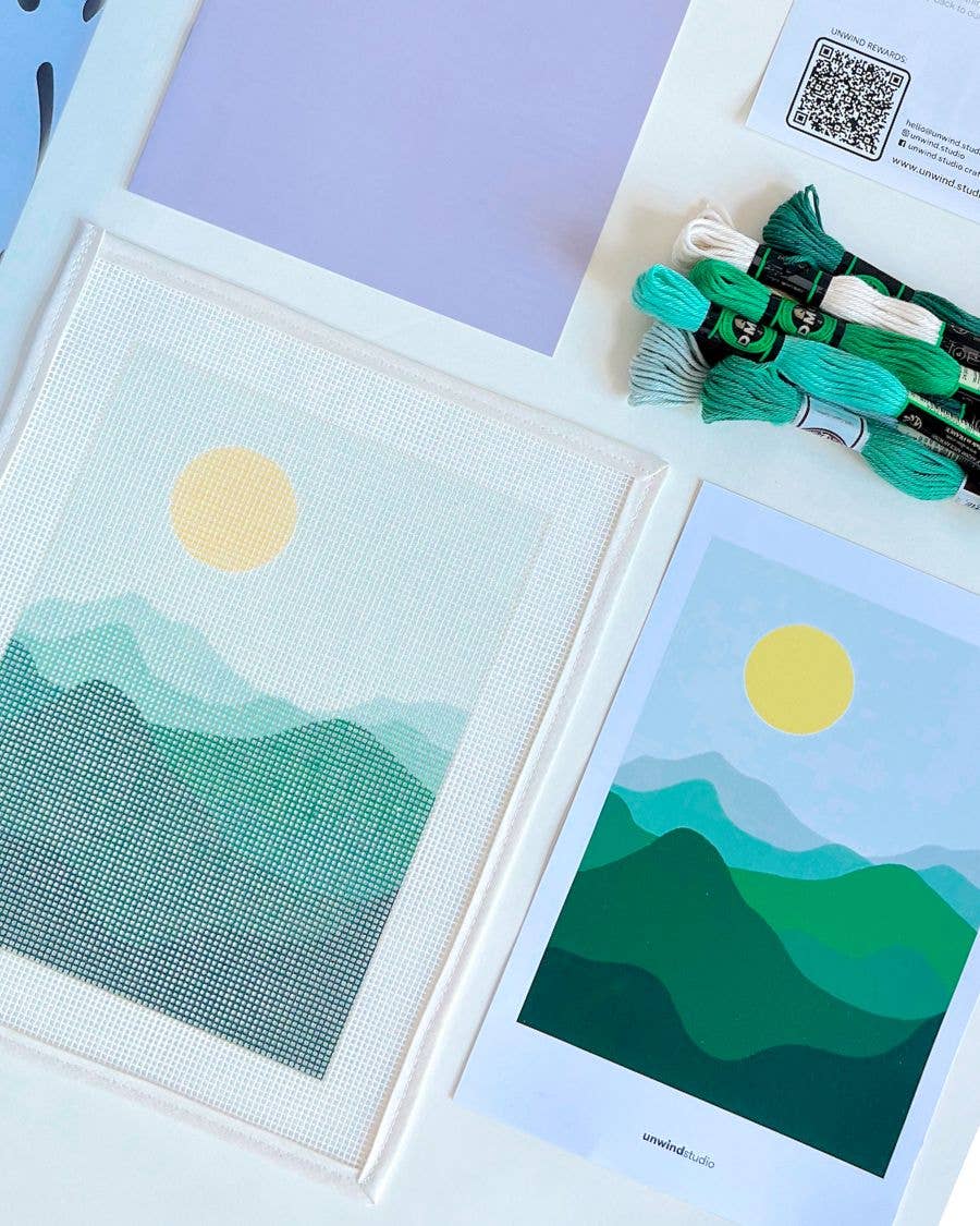 Green Mountains Needlepoint Kit
