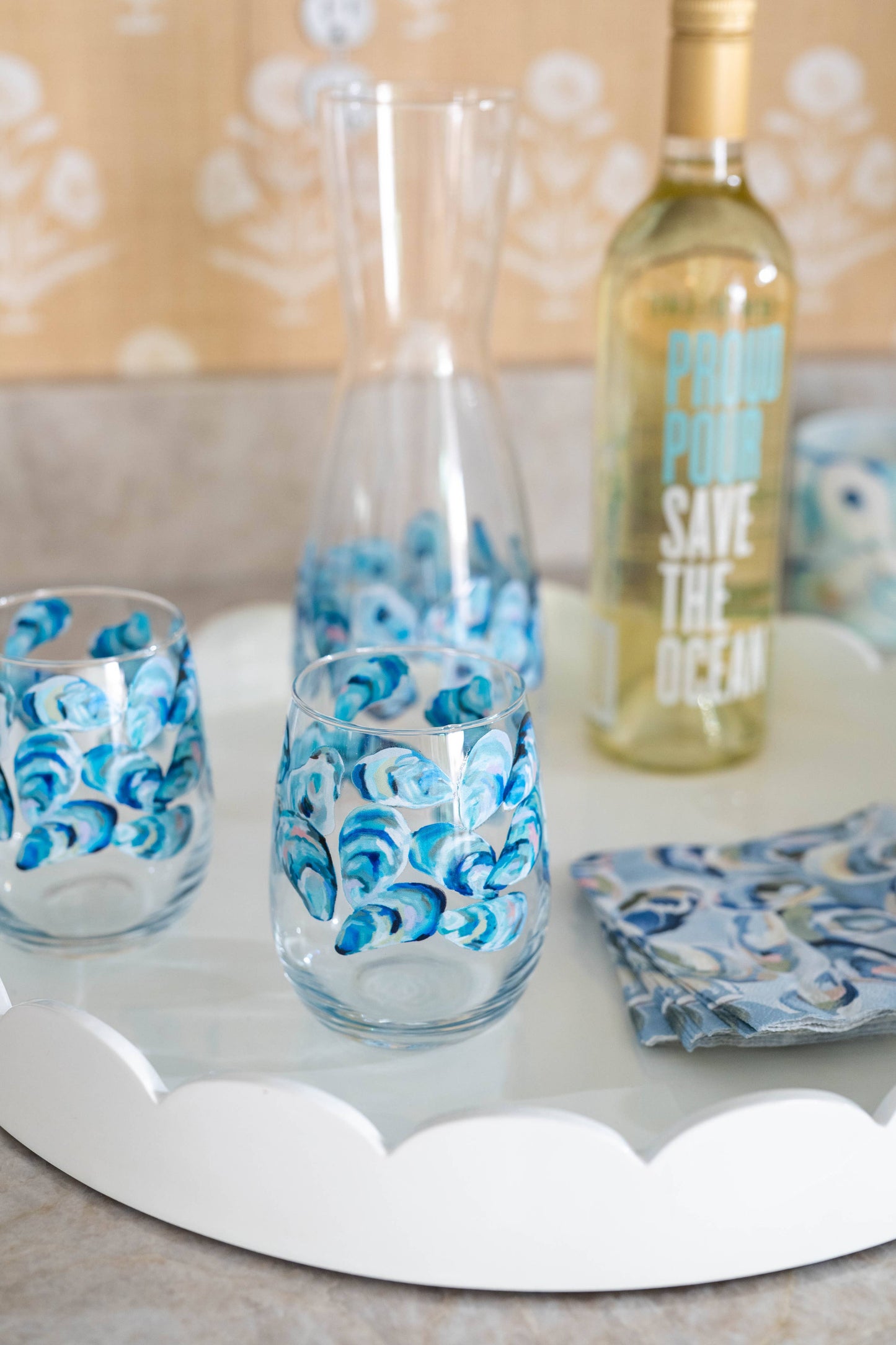 Oyster - Cocktail Napkins (Set of 20) - Atlantic Reef