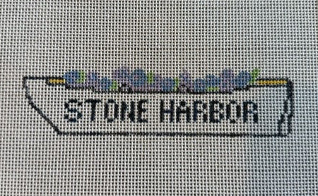 Hydrangea Lifeguard Boat - Stone Harbor- 13 Mesh Canvas