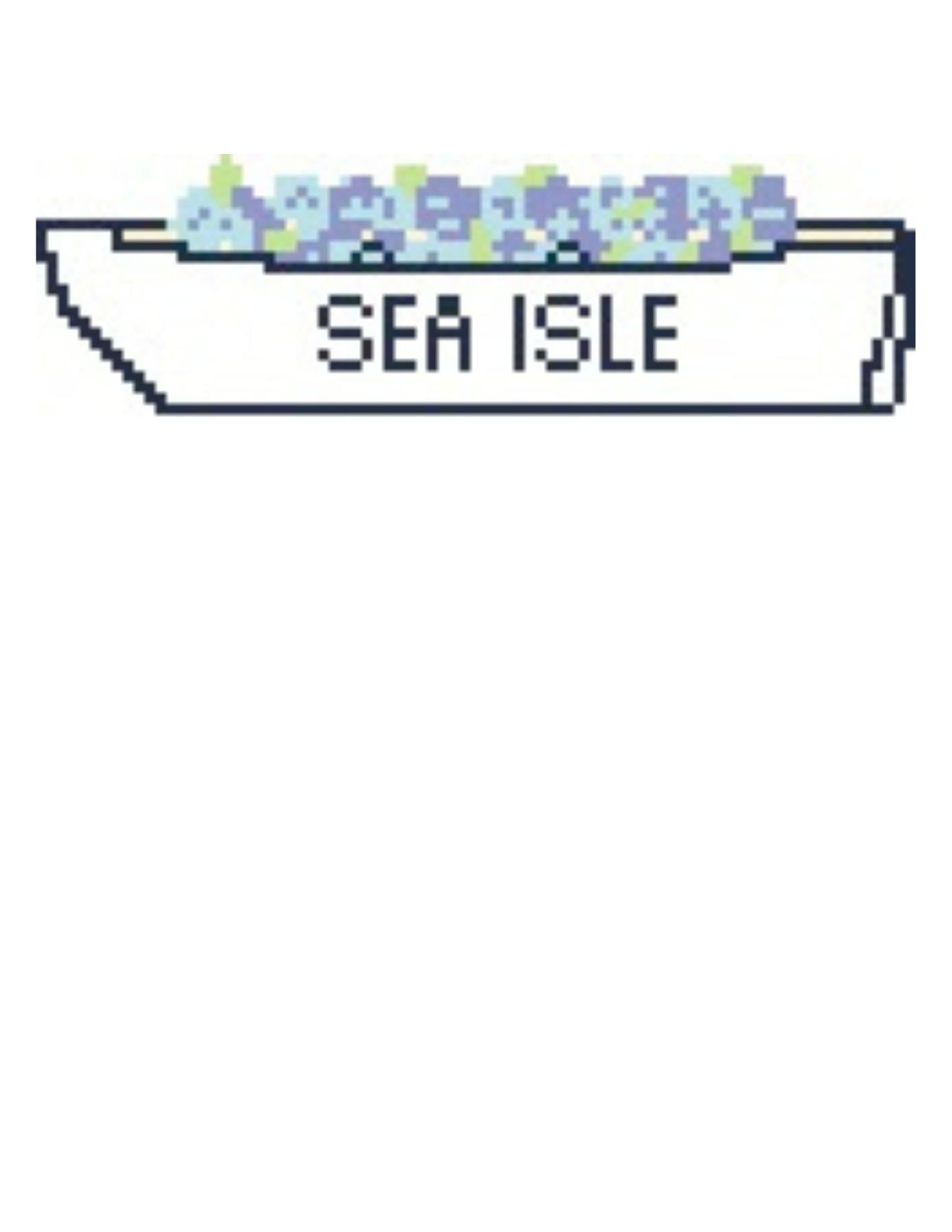 Hydrangea Lifeguard Boat - 13 Mesh Canvas