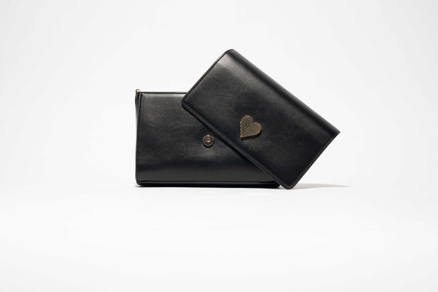 Convertible Clutch Crossbody - Black/Cream