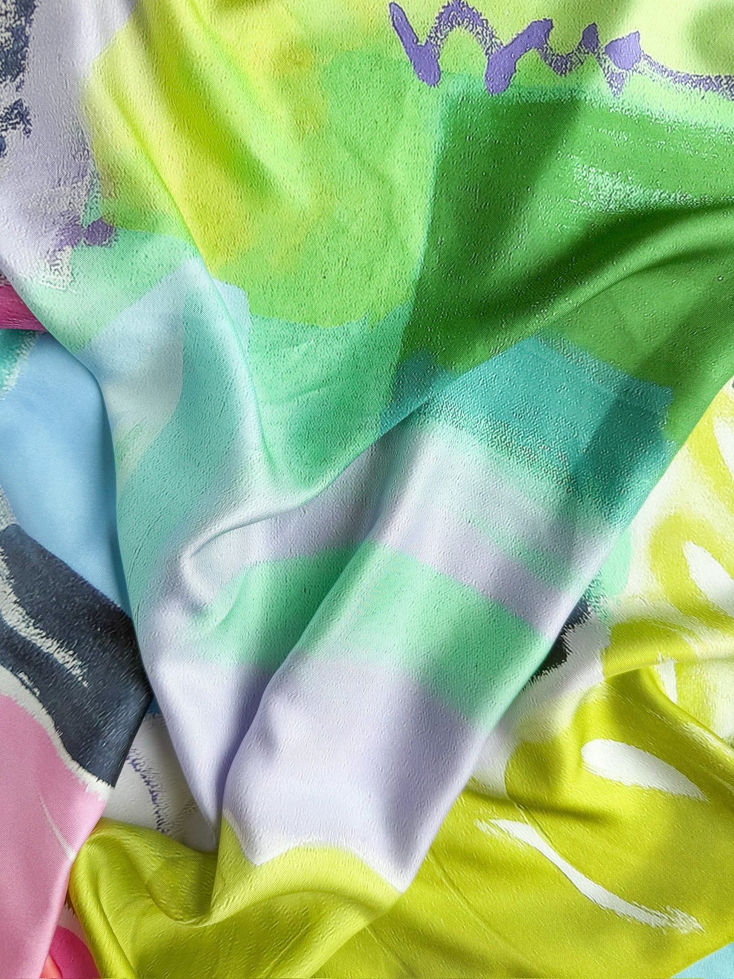 Samantha Jezek Art x B. Hartzell - Abstract Silk Scarf - PRE-ORDER - SHIPS IN NOVEMBER