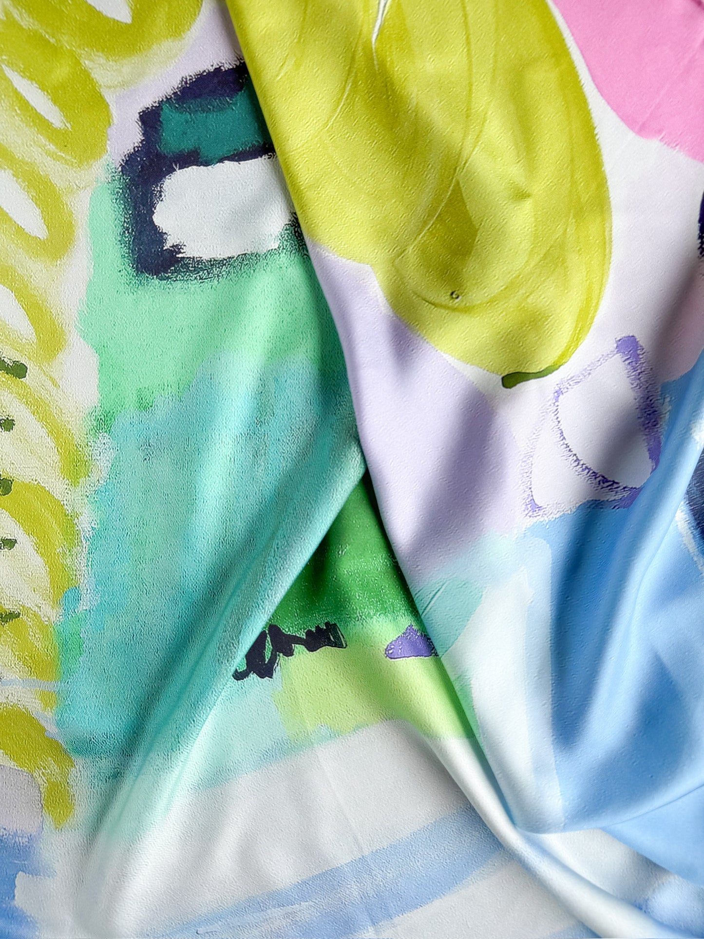 Samantha Jezek Art x B. Hartzell - Abstract Silk Scarf - PRE-ORDER - SHIPS IN NOVEMBER