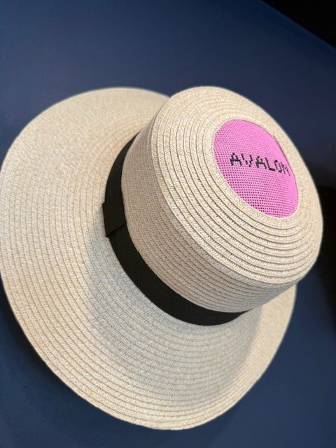 Avalon - Needlepoint Hat - Pink