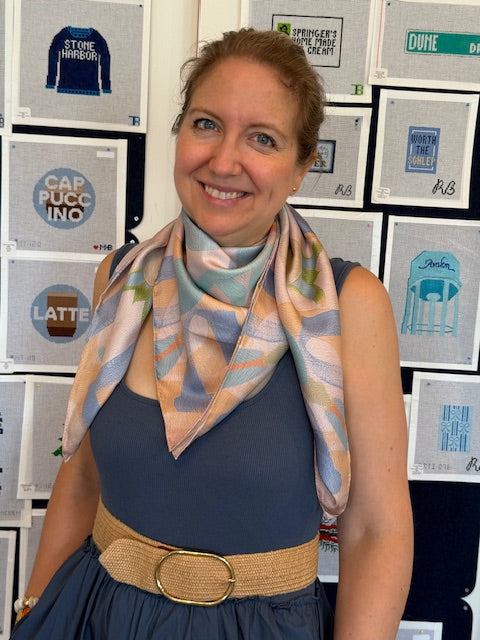 Samantha Jezek Art x B. Hartzell - Kaleidoscope Silk Scarf - PRE-ORDER - SHIPS IN NOVEMBER