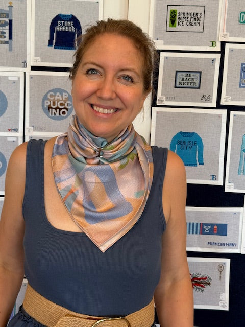 Samantha Jezek Art x B. Hartzell - Kaleidoscope Silk Scarf - PRE-ORDER - SHIPS IN NOVEMBER