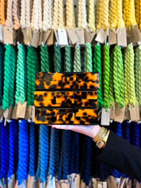 Meet & Stitch with Blue Canary Canvas: Custom Acrylic Clutch