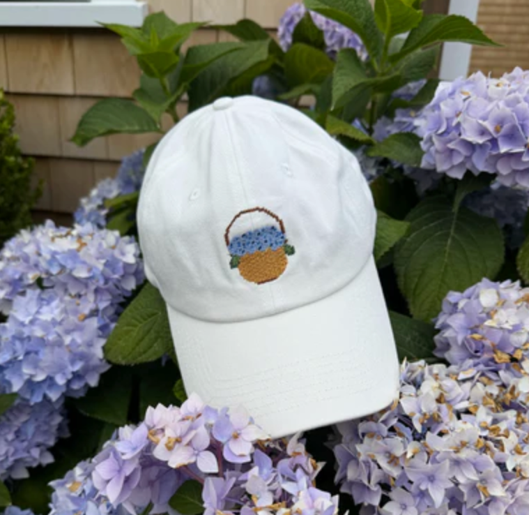 Needlepoint Hydrangea Hat
