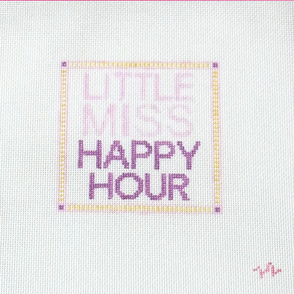 Little Miss Happy Hour - 18 Mesh Needlepoint