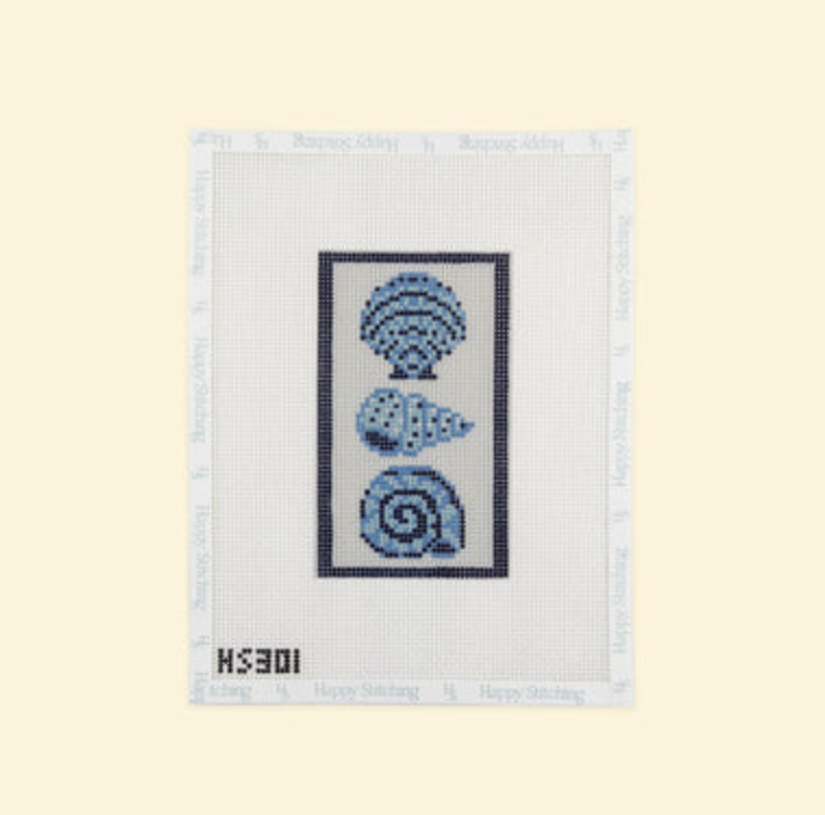 Shell - Beginner Needlepoint Eyeglass Case Kit