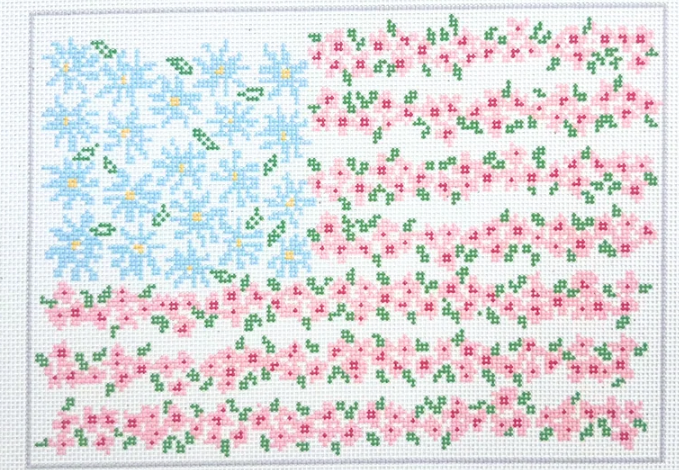 Memorial Day Flag - 13 Mesh Canvas