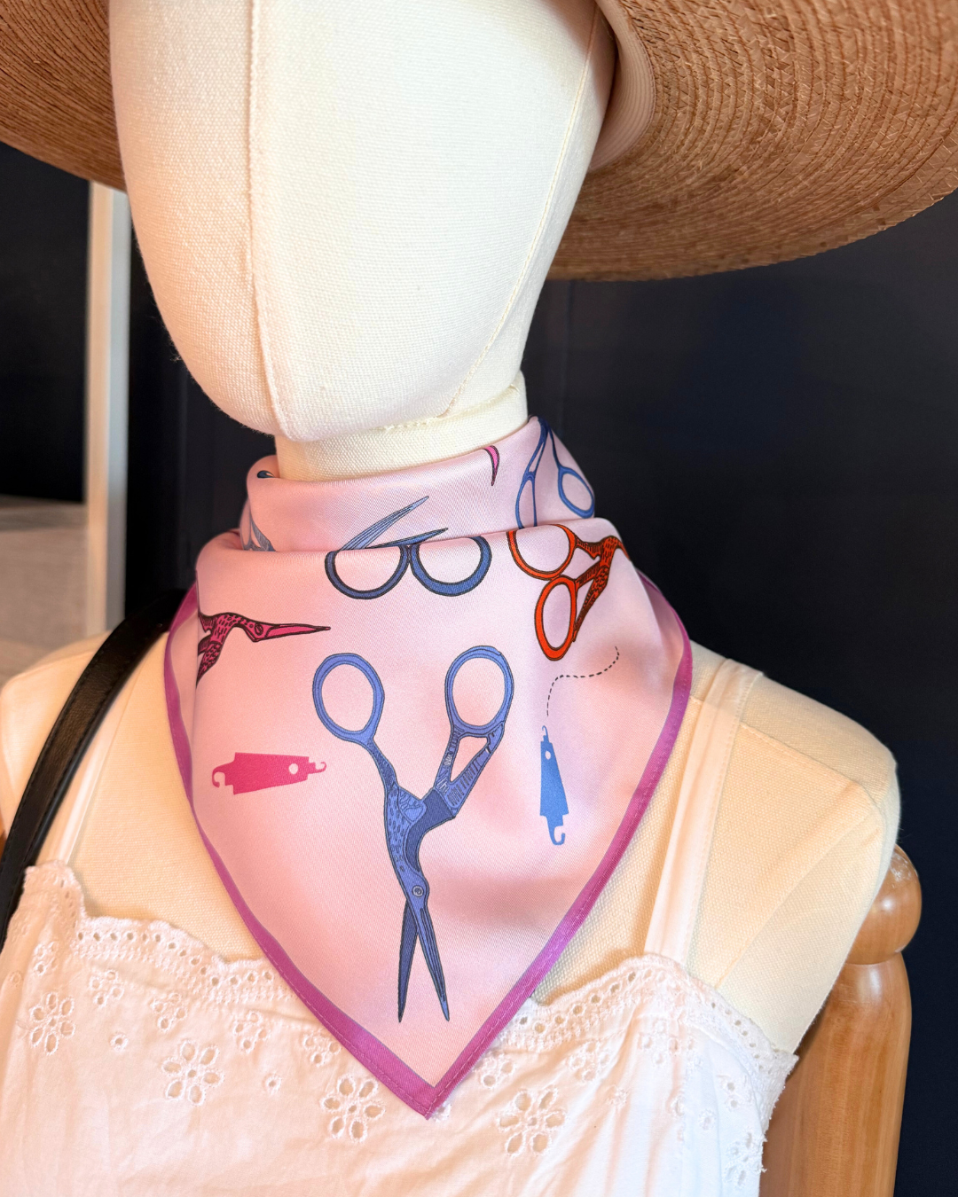 In My Stitching Era - Silk Scarf - 20"