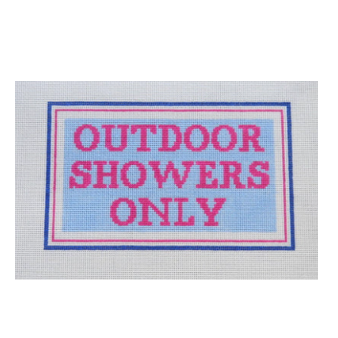 Outdoor Showers Only (Pink)- Needlepoint