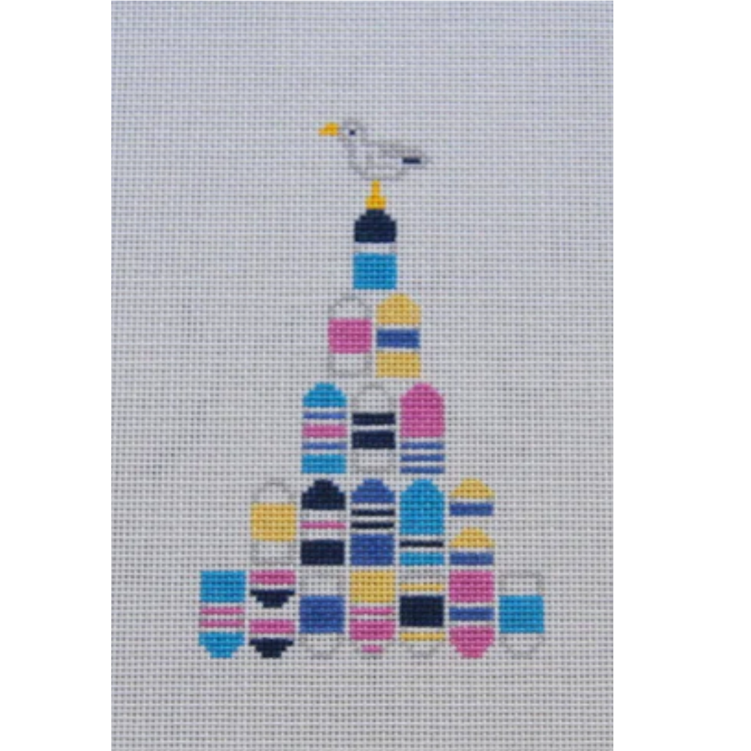 Warm Weather Buoy Tree - Needlepoint