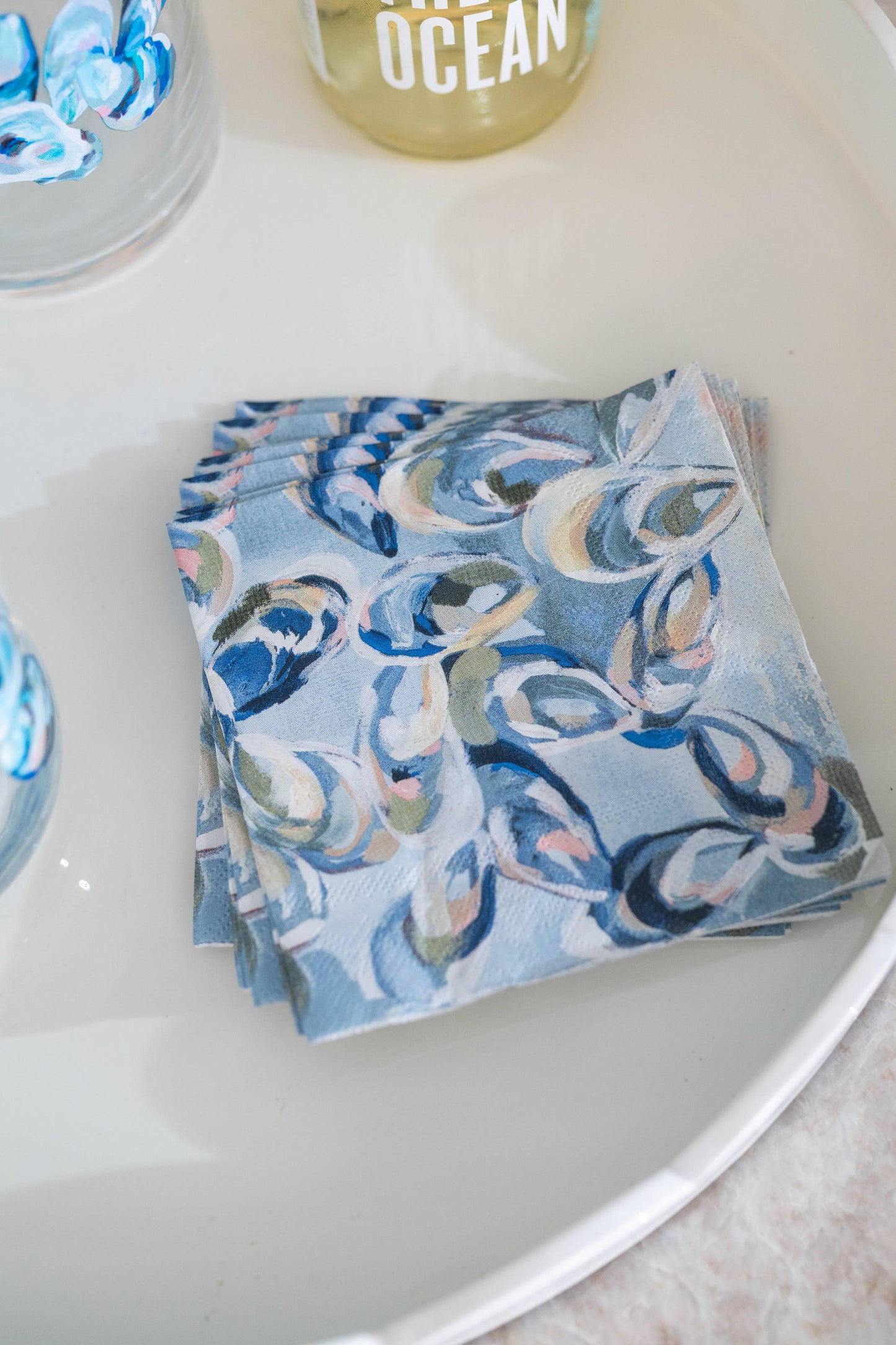 Oyster - Cocktail Napkins (Set of 20) - Atlantic Reef