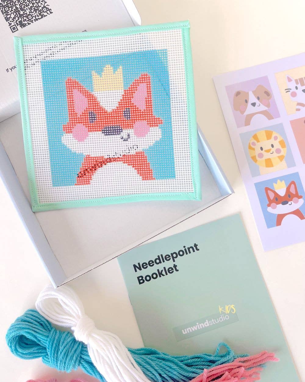 Florence, the Fox - Needlepoint Kit for Kids