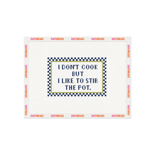 Pot Stirrer  - 18 Mesh Needlepoint Canvas
