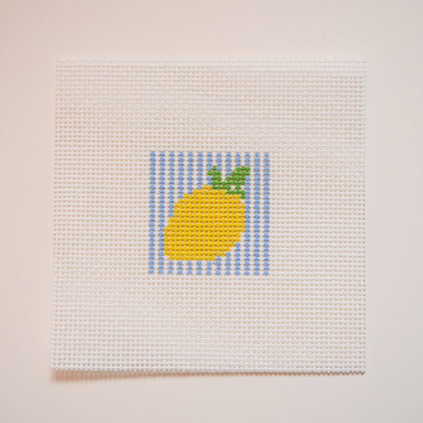 Lemon Charm Hand Painted Needlepoint Canvas