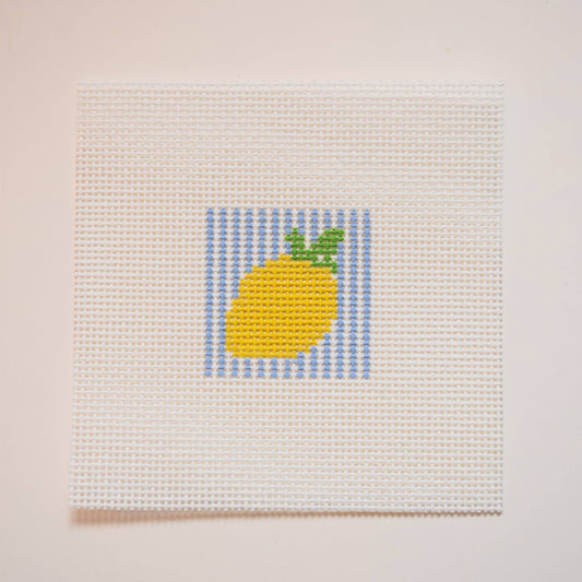 Lemon Charm Hand Painted Needlepoint Canvas