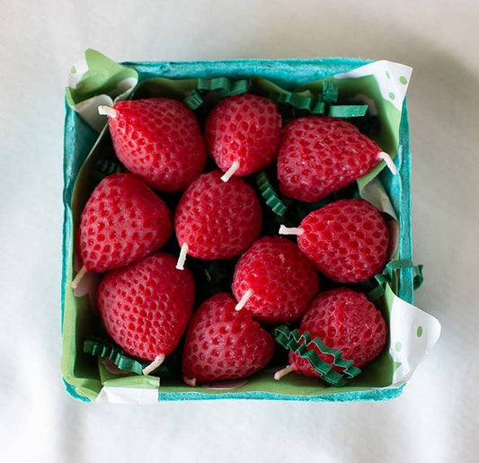 Strawberry Birthday Candles: 10
