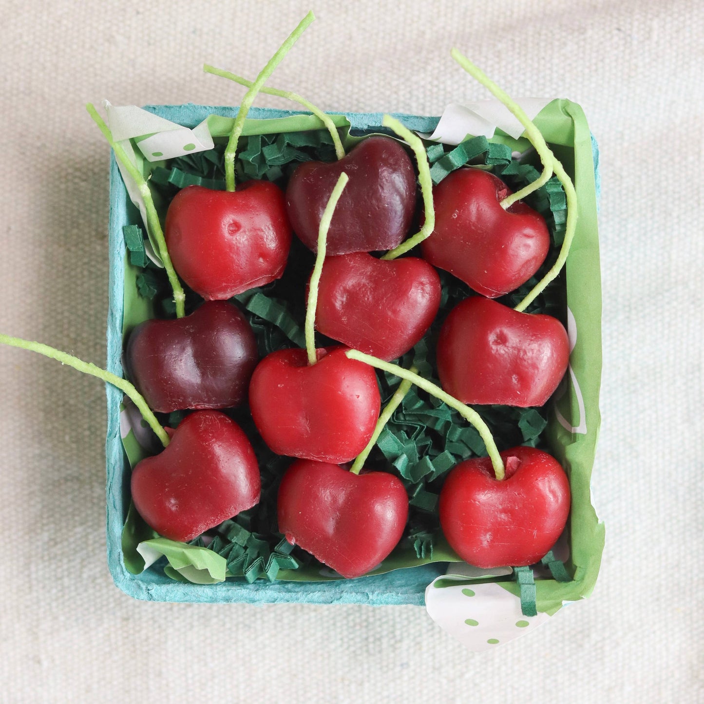 Dark Cherry Beeswax Birthday Candles-count: 10