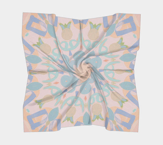 Samantha Jezek Art x B. Hartzell - Kaleidoscope Silk Scarf - PRE-ORDER - SHIPS IN NOVEMBER