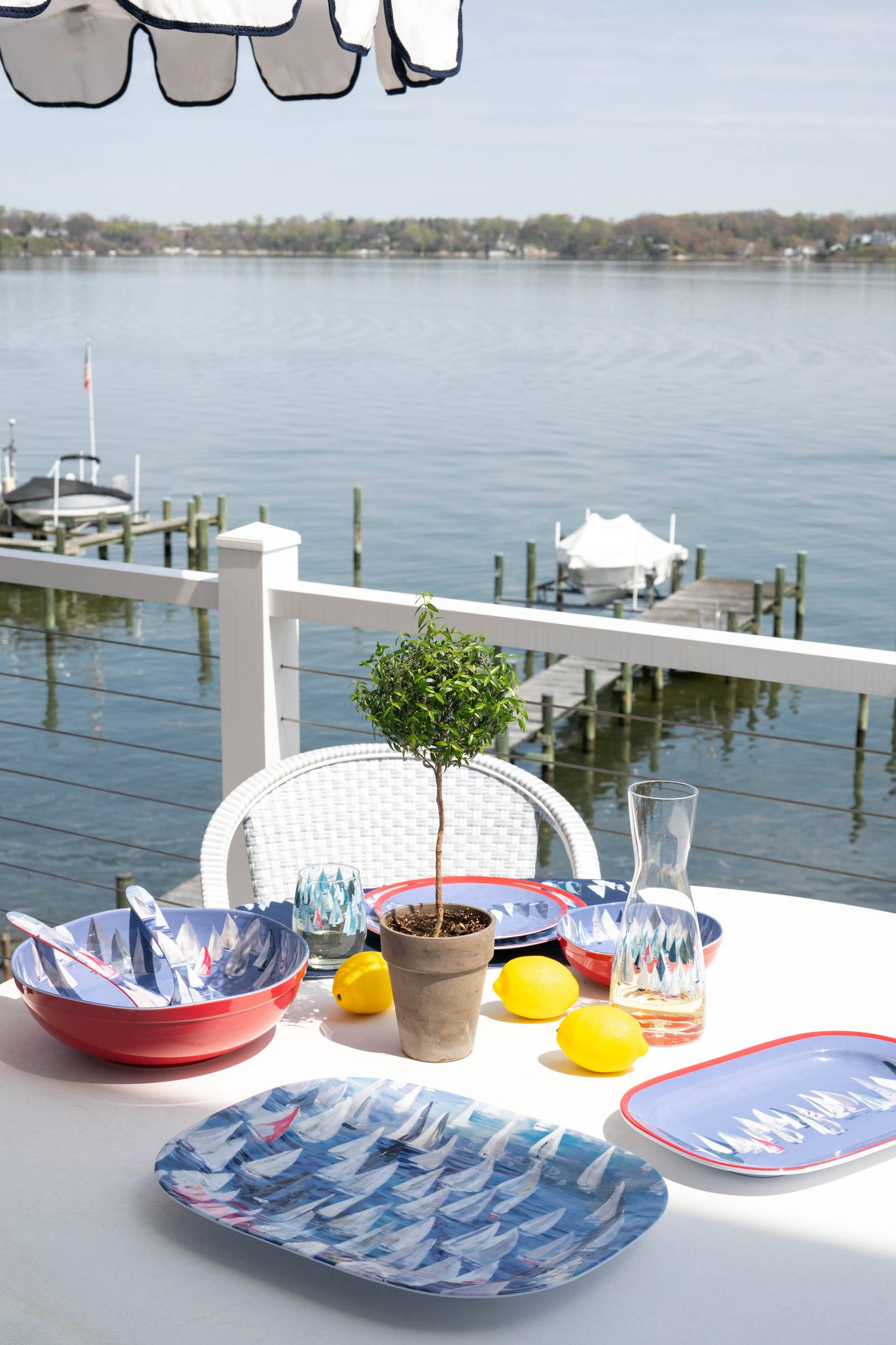 Melamine Salad Utensils - Race Day