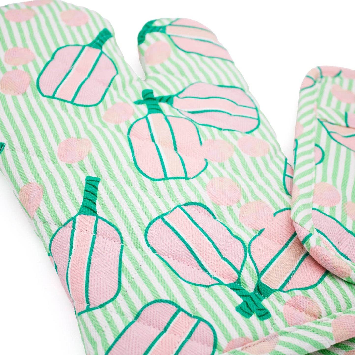 Pickleball Stripe Oven Mitt Set