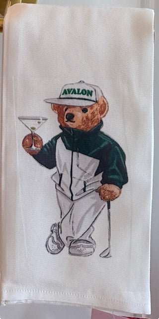 Avalon Golf Bear- Towel