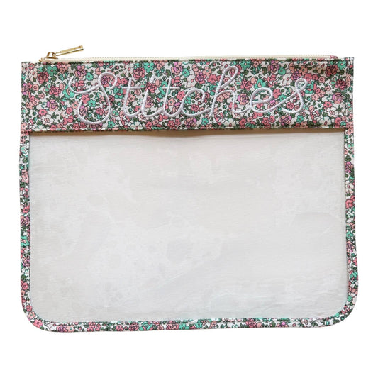 Stitches Floral Project Bag