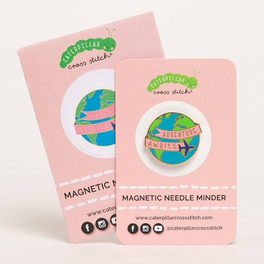 Adventure Awaits Globe Magnetic Needle Minder: Globe needle minder only