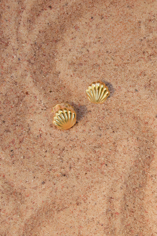 What the Shell Hoops - 18K Gold Plated