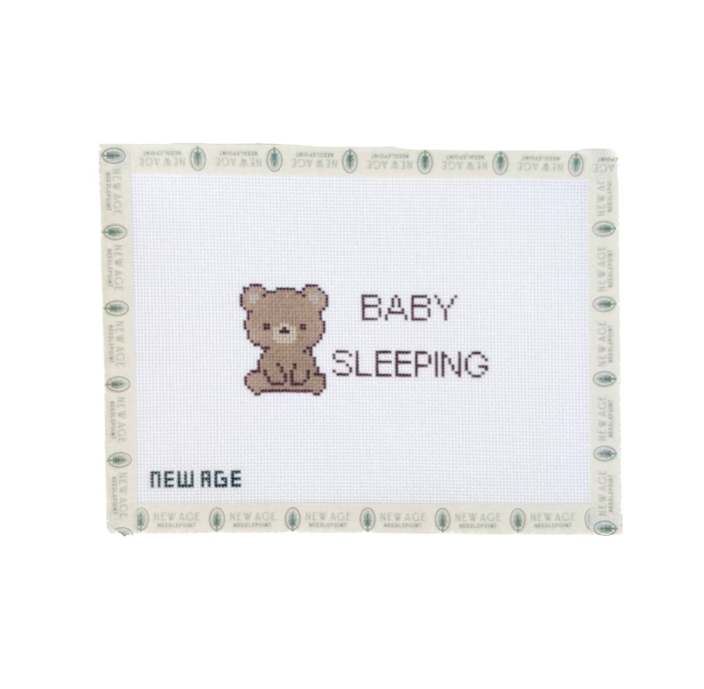 Baby Sleeping Bear Canvas - 18 Mesh Needlepoint Canvas