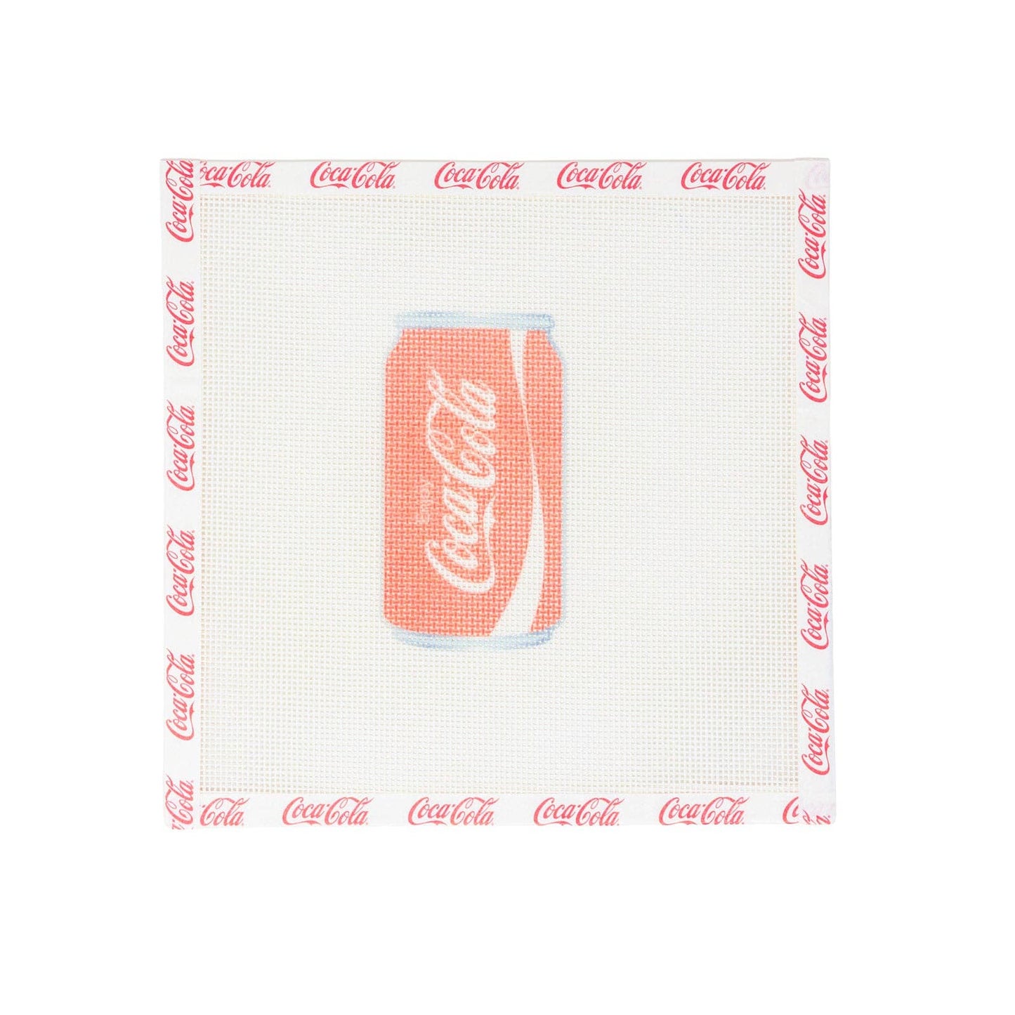 Coca-Cola can design on a white background