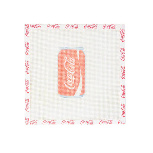 Coca-Cola can design on a white background