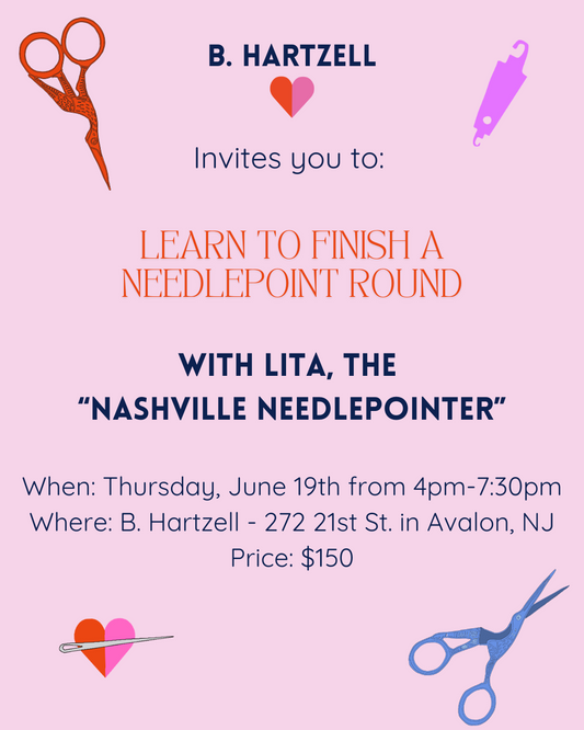 Nashville Needlepointer - Round Finishing Class