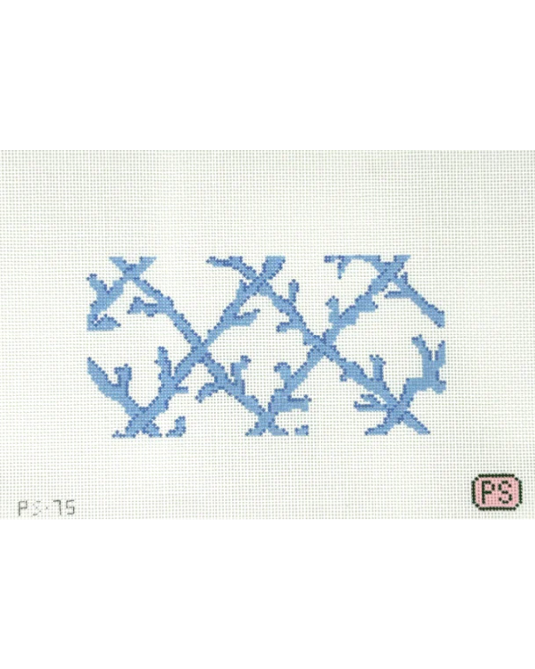 Coral Lattice Needlepoint Canvas