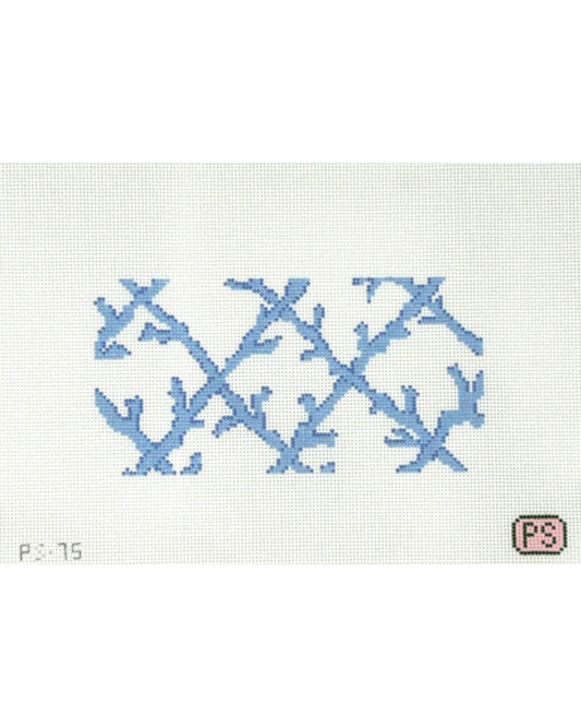 Coral Lattice Needlepoint Canvas