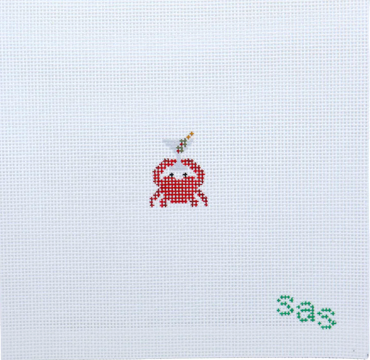 Crab-tini Needlepoint Canvas