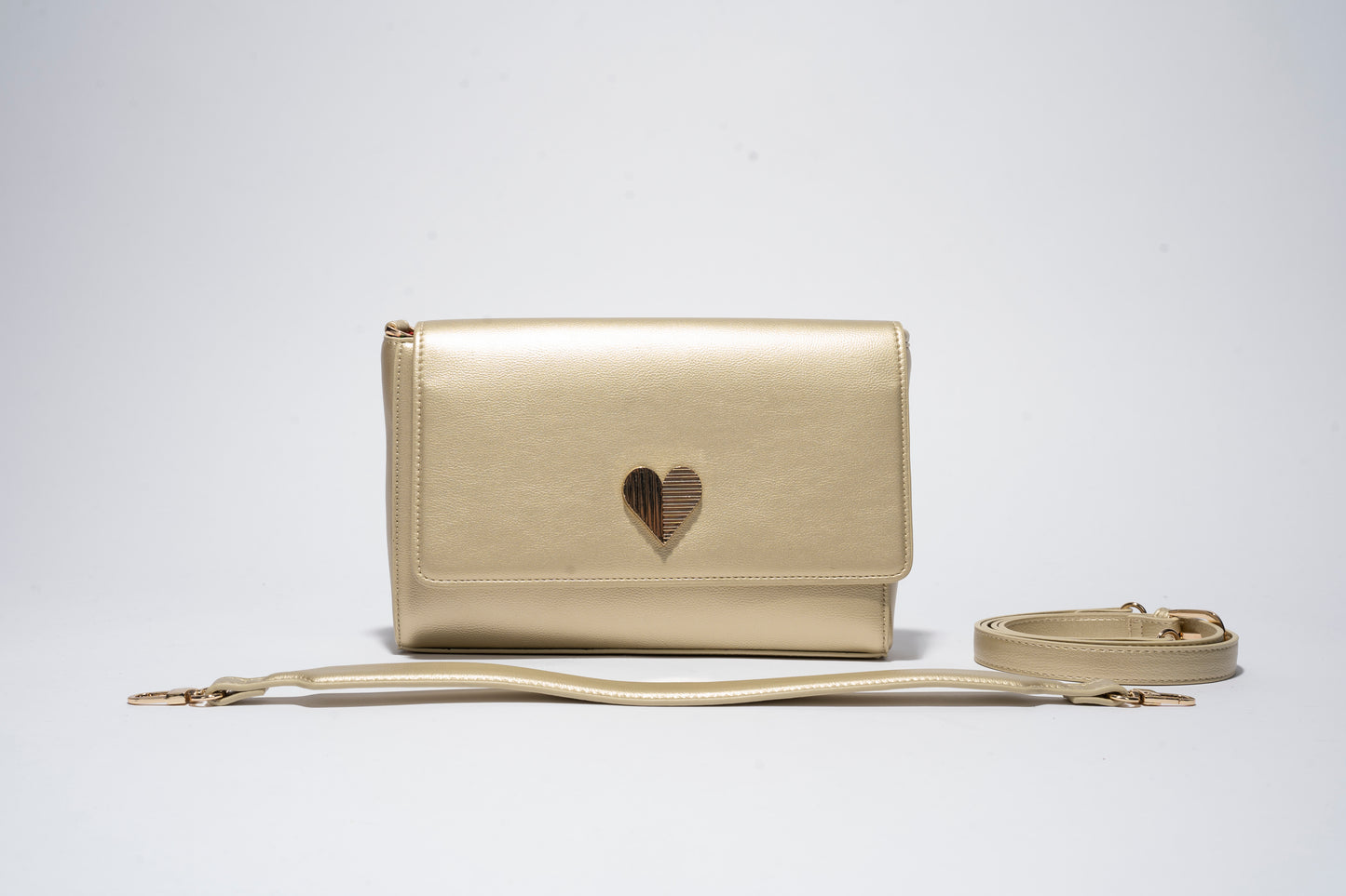Convertible Clutch Crossbody - Gold/Gold