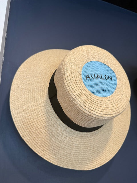 Avalon - Needlepoint Hat - Light Blue