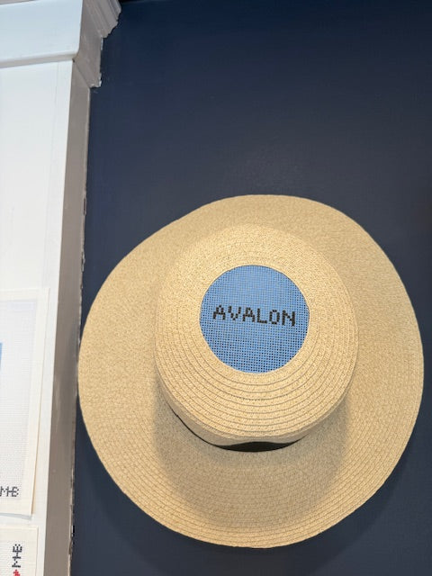 Avalon - Needlepoint Hat - Blue