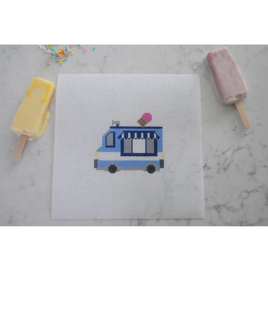 Ice Cream You Cream Needlepoint Canvas