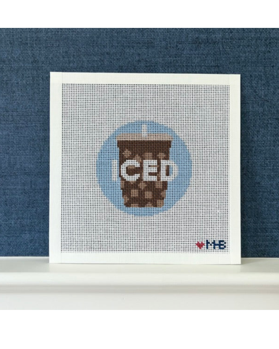 Iced Coffee Needlepoint Canvas