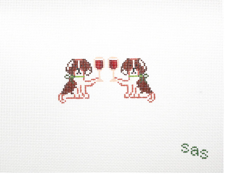 King Charles Cavalier Drinking Buddies